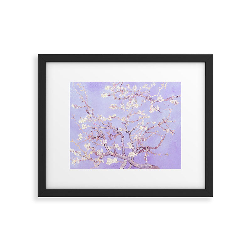 Vincent Van Gogh Almond Blossoms  Lavender Framed Art Print Gallery Image 6