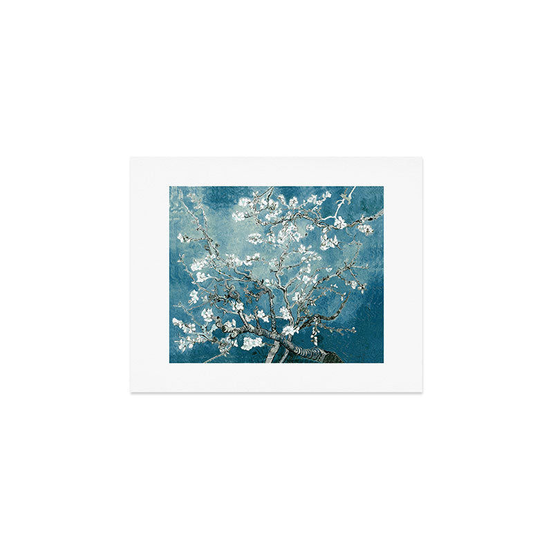 Vincent Van Gogh Almond Blossoms Teal Art Print Gallery Image 1