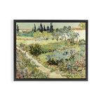 Vincent Van Gogh : Garden at Arles Framed Canvas Print Gallery Image 3