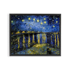 Vincent Van Gogh Starry Night Framed Canvas Print Gallery Image 3