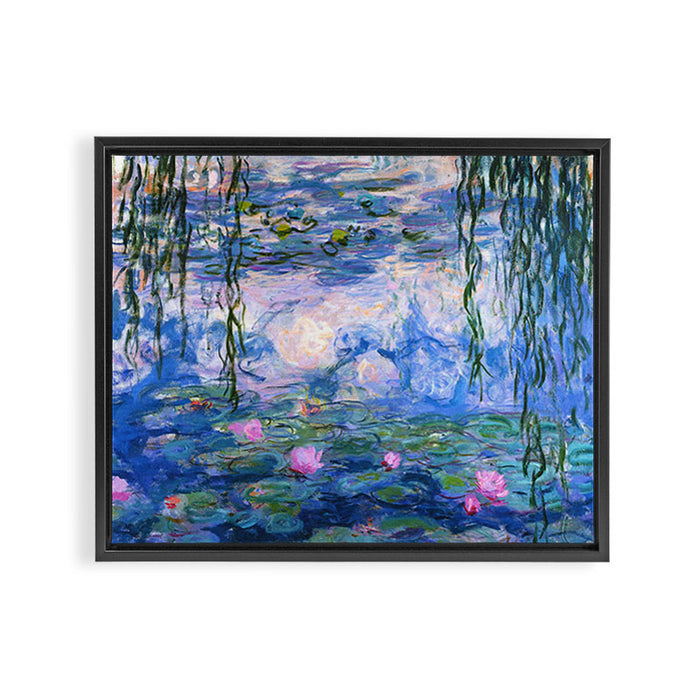 Water Lilies Monet Framed Canvas Print Gallery Image 1