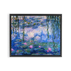 Water Lilies Monet Framed Canvas Print Gallery Image 3