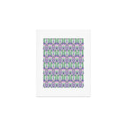Art Nouveau Pattern 1 - Purple, Pink, Green Art Print Gallery Image 1