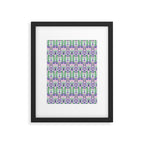 Art Nouveau Pattern 1 - Purple, Pink, Green Framed Art Print Gallery Image 6