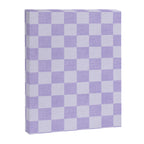 Linen Check Pattern - Lavender Canvas Print Gallery Image 8