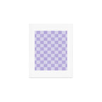 Linen Check Pattern - Lavender Art Print Gallery Image 1