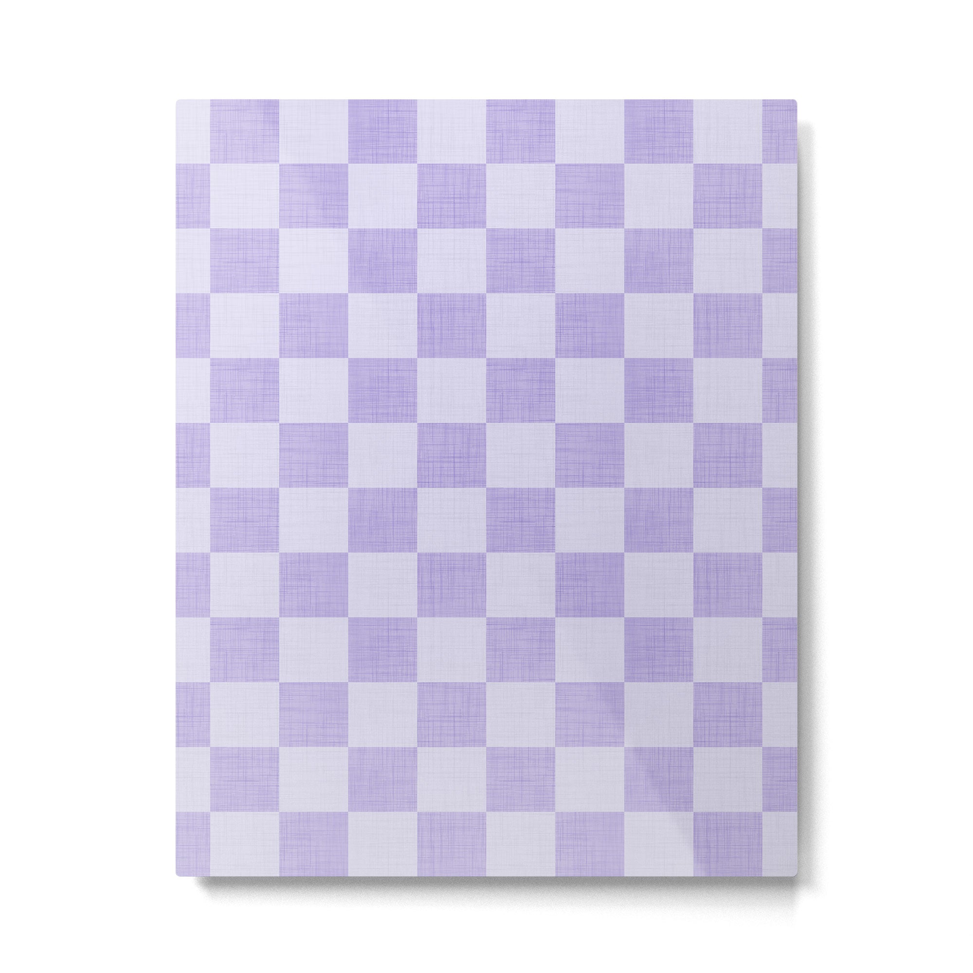 Linen Check Pattern - Lavender Metal Print Gallery Image 6