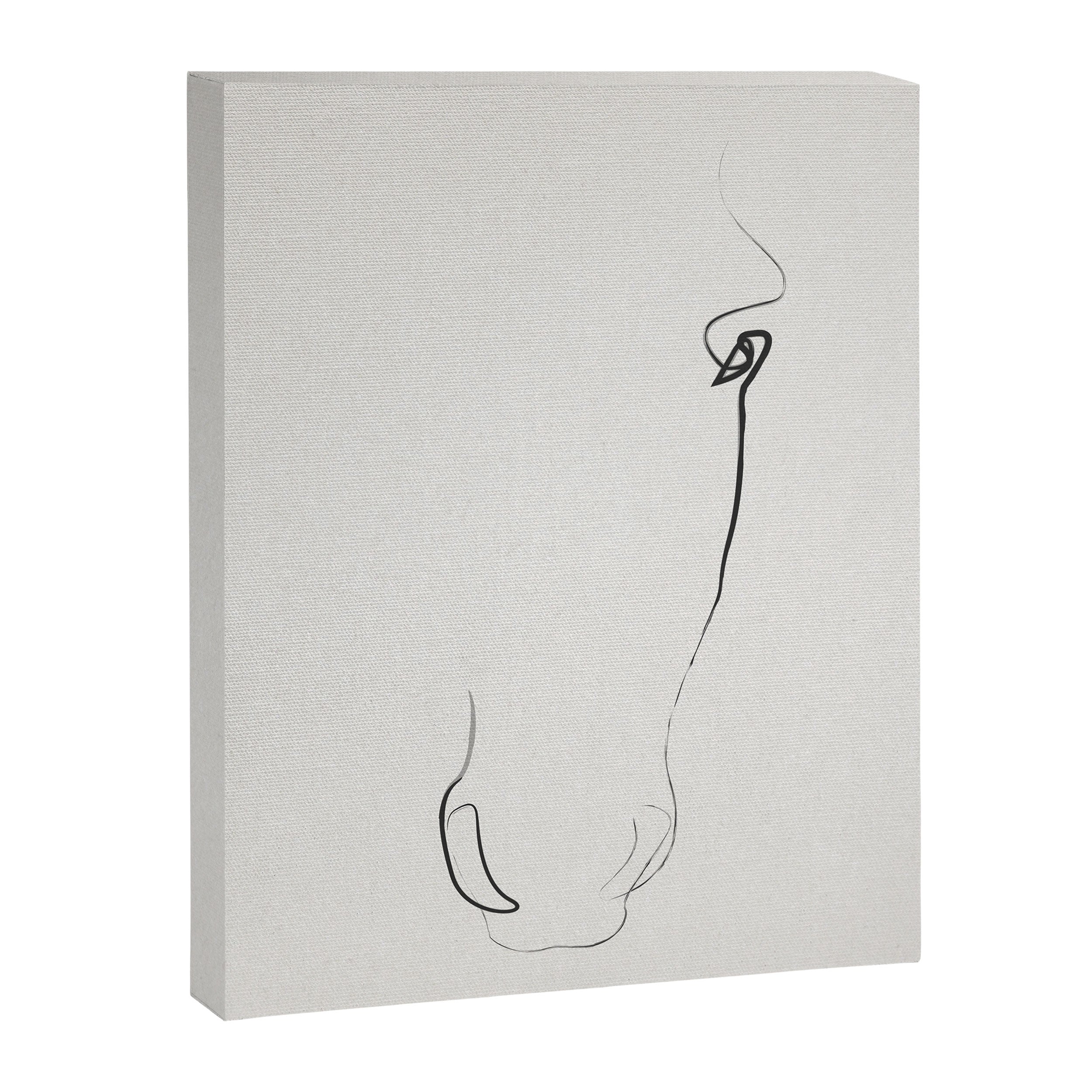 One line Horse 407 Canvas Print Gallery Image 6