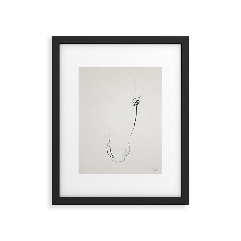 One line Horse 407 Framed Art Print Gallery Image 1