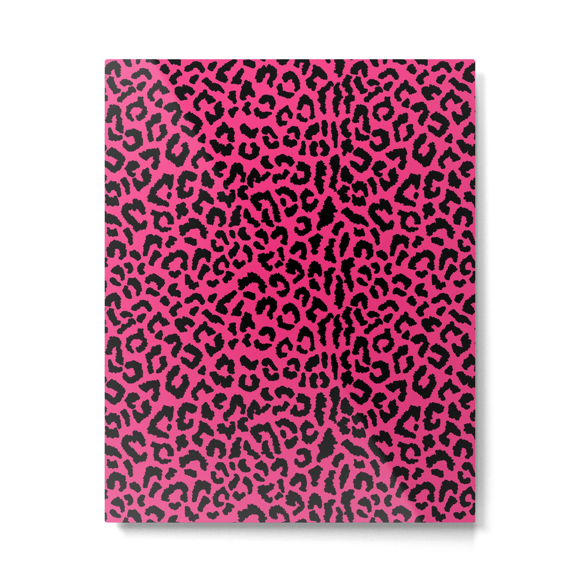 2000s leopard-black on hot pink Metal Print Gallery Image 6