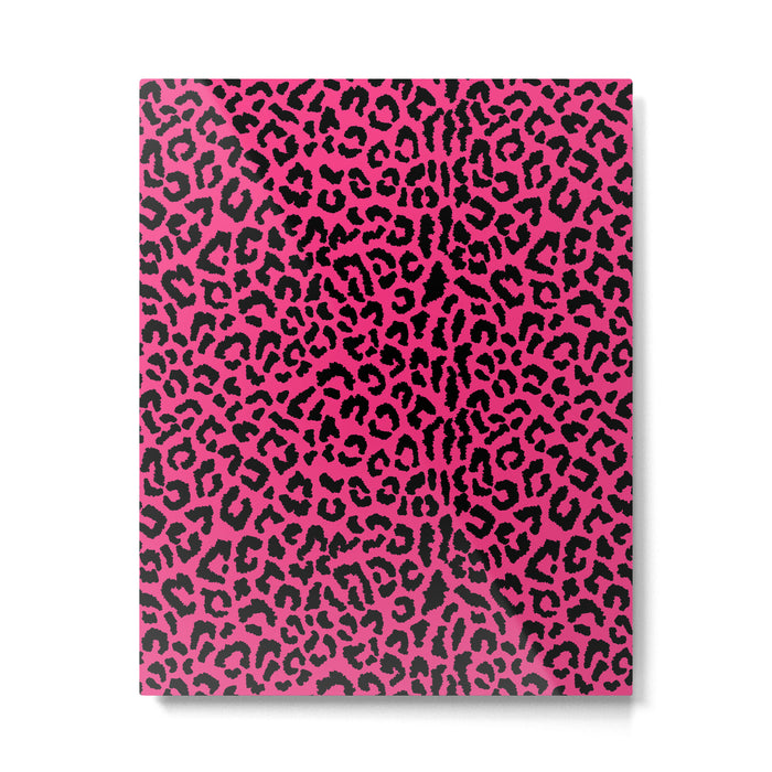 2000s leopard-black on hot pink Metal Print Gallery Image 1
