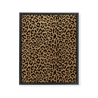 2000s leopard-black on tan Framed Canvas Print Gallery Image 8