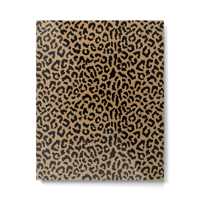 2000s leopard-black on tan Metal Print Gallery Image 1