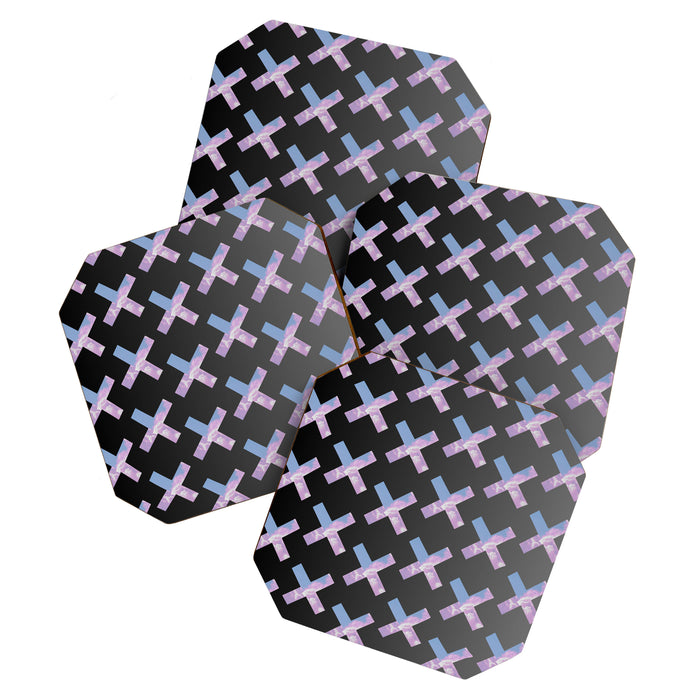 2010s era egirl x pattern Coaster Gallery Image 1