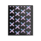 2010s era egirl x pattern Framed Canvas Print Gallery Image 8