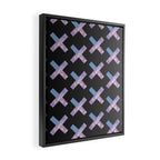 2010s era egirl x pattern Framed Canvas Print Gallery Image 2