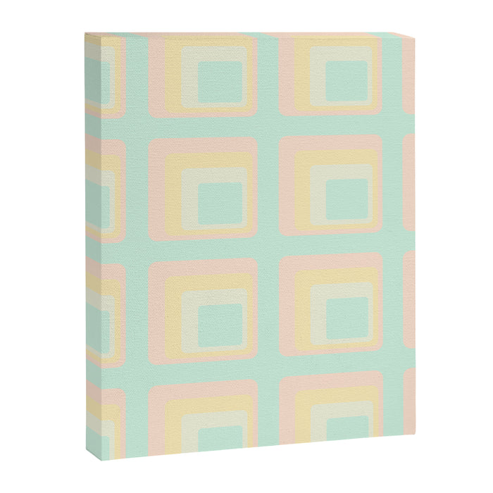 70s mod pale pastels Canvas Print Gallery Image 1
