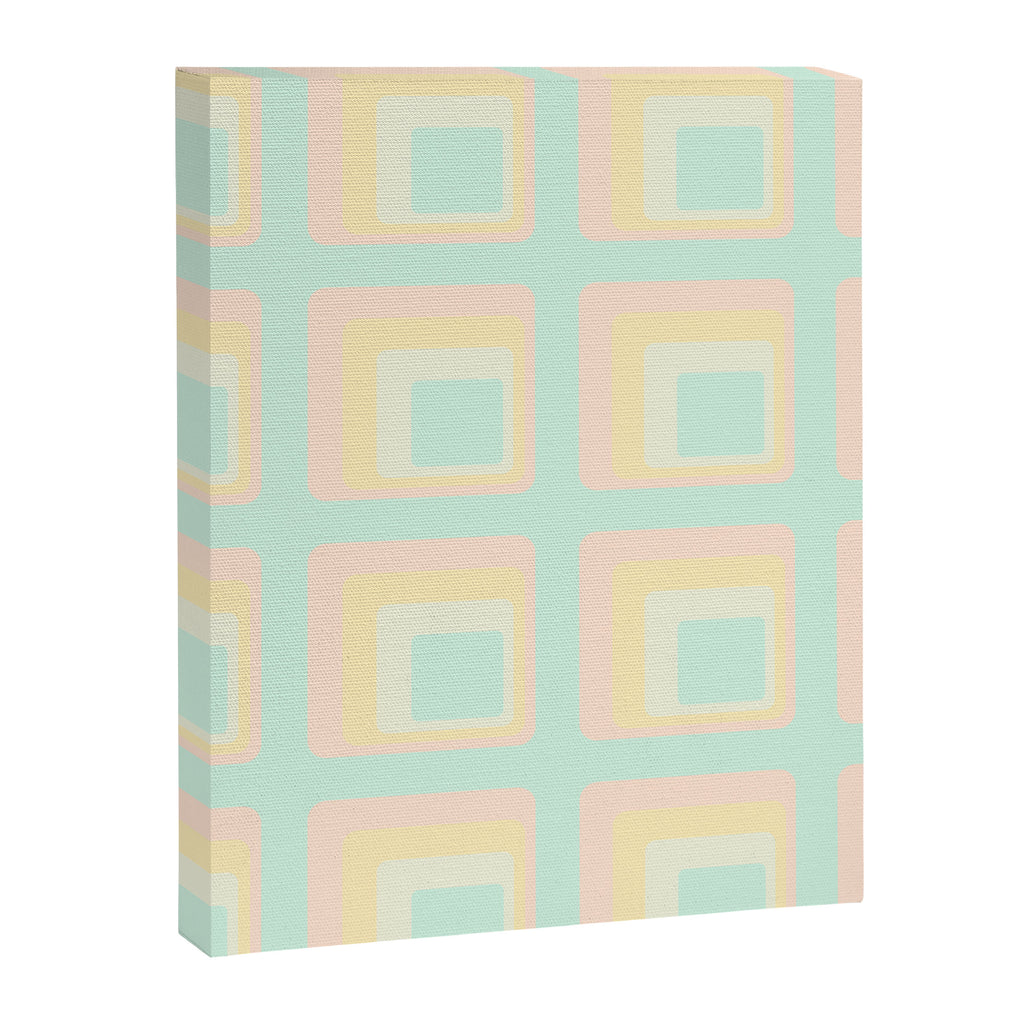 70s mod pale pastels Canvas Print Gallery Image 8