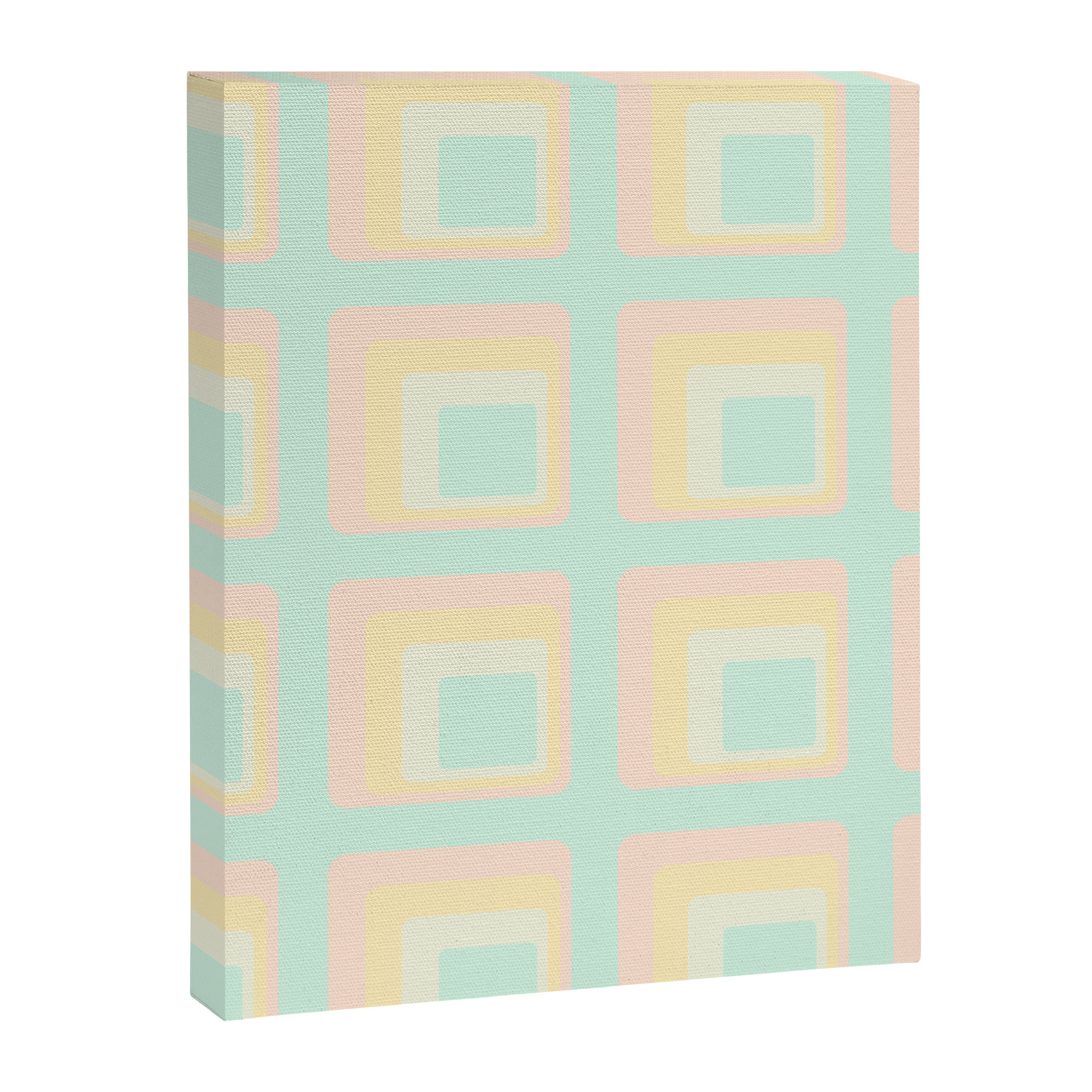 70s mod pale pastels Canvas Print Gallery Image 8
