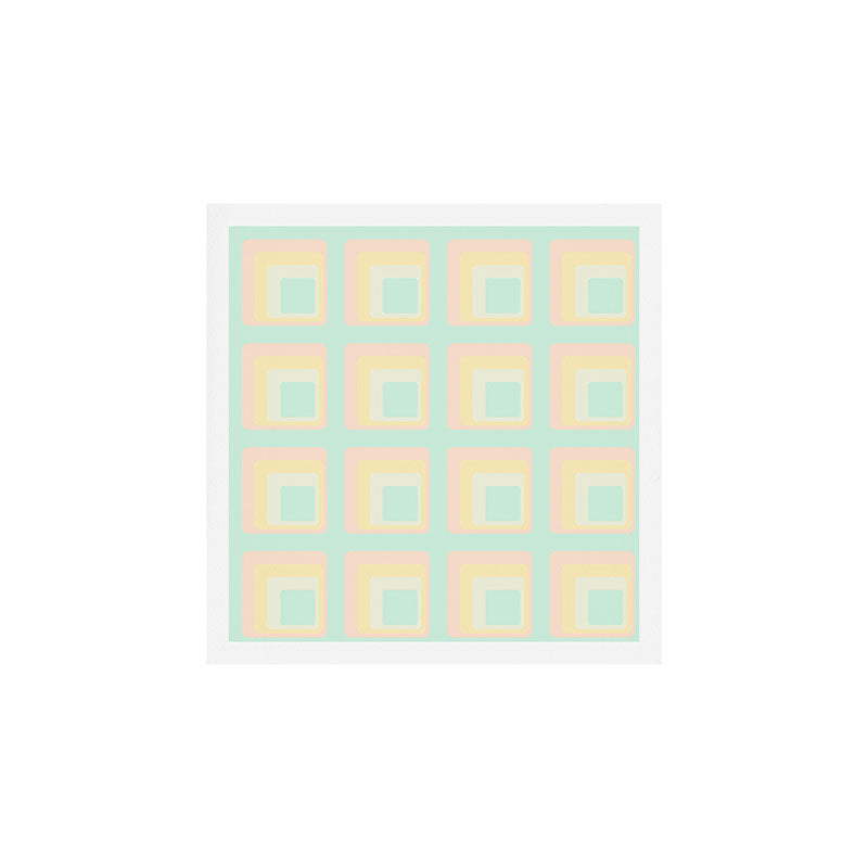 70s mod pale pastels Art Print Gallery Image 1