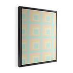 70s mod pale pastels Framed Canvas Print Gallery Image 2