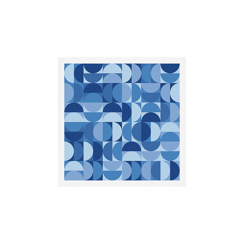 all cut up - blue pop palette Art Print Gallery Image 1