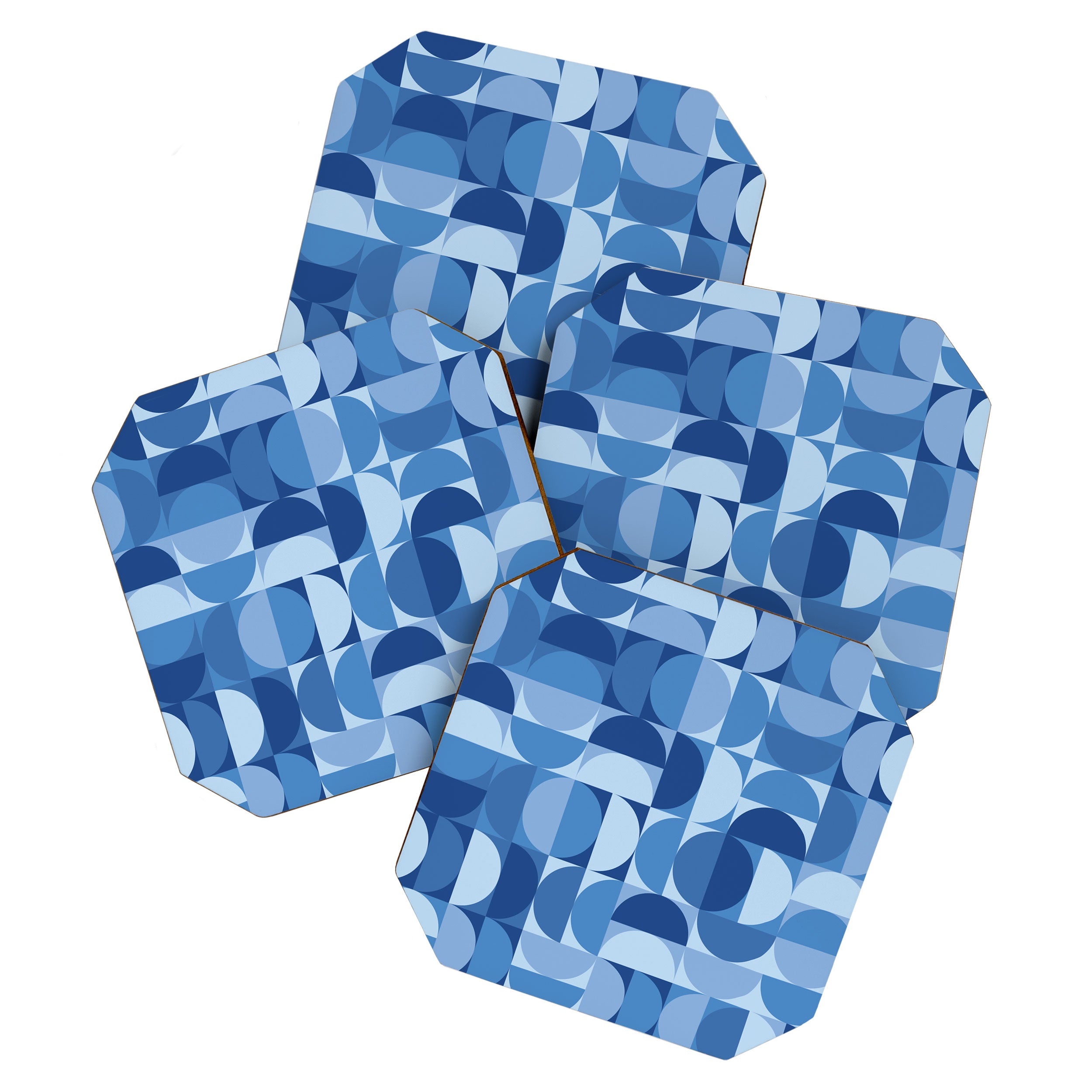 all cut up - blue pop palette Coaster Gallery Image 1