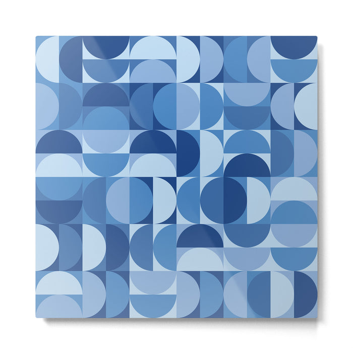 all cut up - blue pop palette Metal Print Gallery Image 1