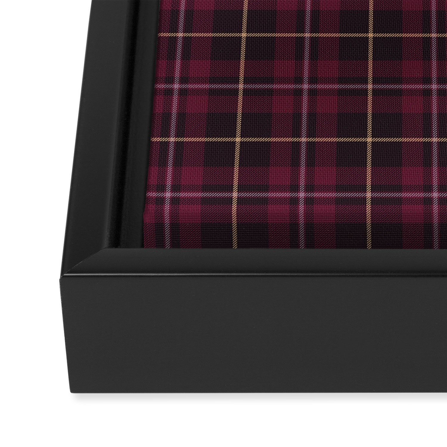 blackberry tartan Framed Canvas Print Gallery Image 3