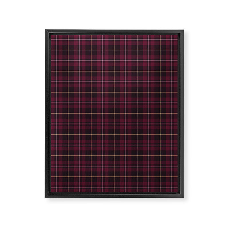 blackberry tartan Framed Canvas Print Gallery Image 6