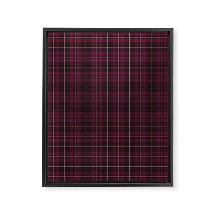 blackberry tartan Framed Canvas Print Gallery Image 1