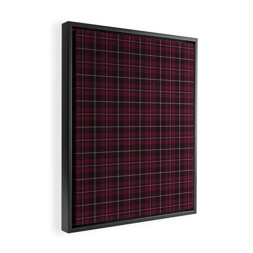 blackberry tartan Framed Canvas Print Gallery Image 2