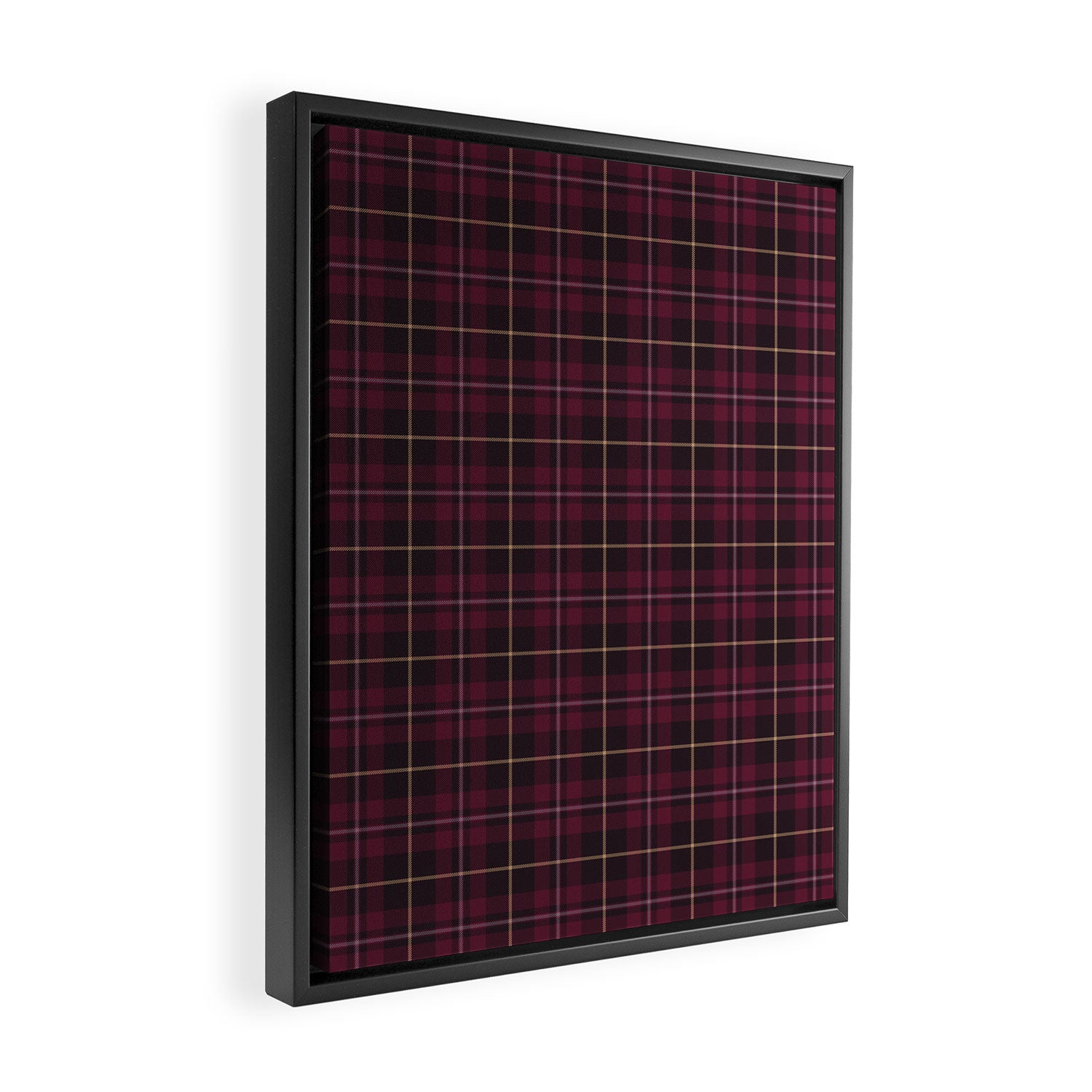 blackberry tartan Framed Canvas Print Gallery Image 2