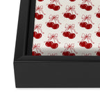 cherry coquette bows Framed Canvas Print Gallery Image 3