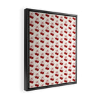 cherry coquette bows Framed Canvas Print Gallery Image 2