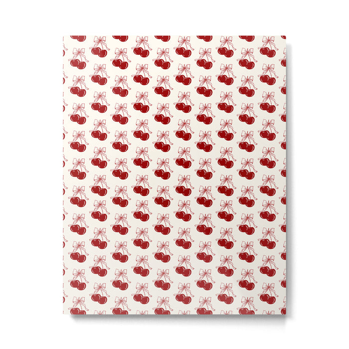 cherry coquette bows Metal Print Gallery Image 1