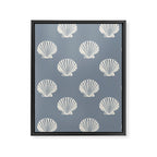 coastal scallop seashells Framed Canvas Print Gallery Image 8