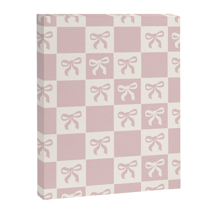 coquette bows in pink Canvas Print Gallery Image 1