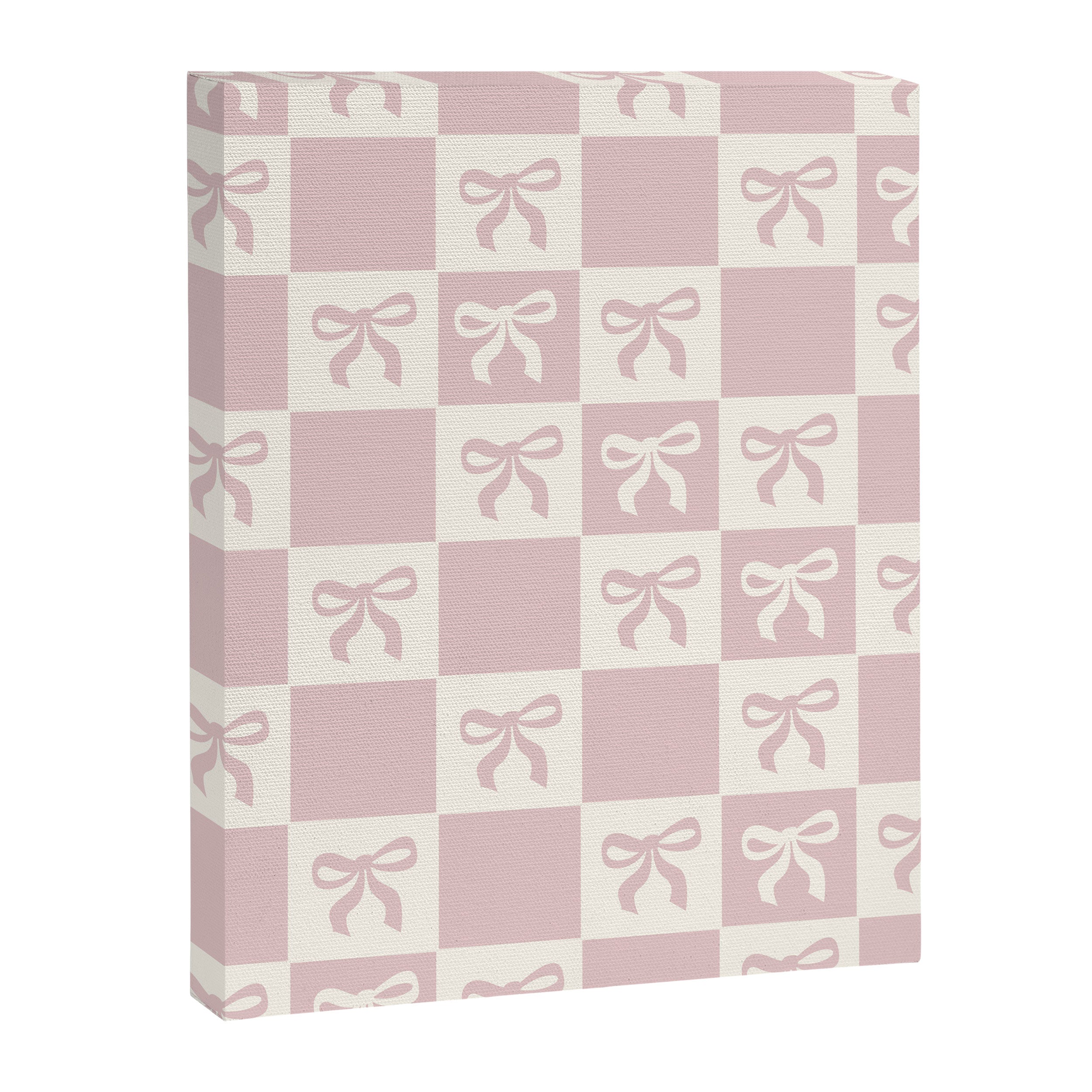 coquette bows in pink Canvas Print Gallery Image 8