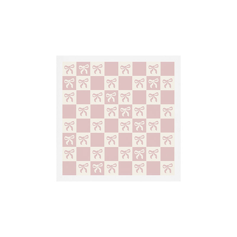 coquette bows in pink Art Print Gallery Image 1