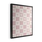 coquette bows in pink Framed Canvas Print Gallery Image 2