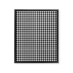 Houndstooth (black and white) Framed Canvas Print Gallery Image 8