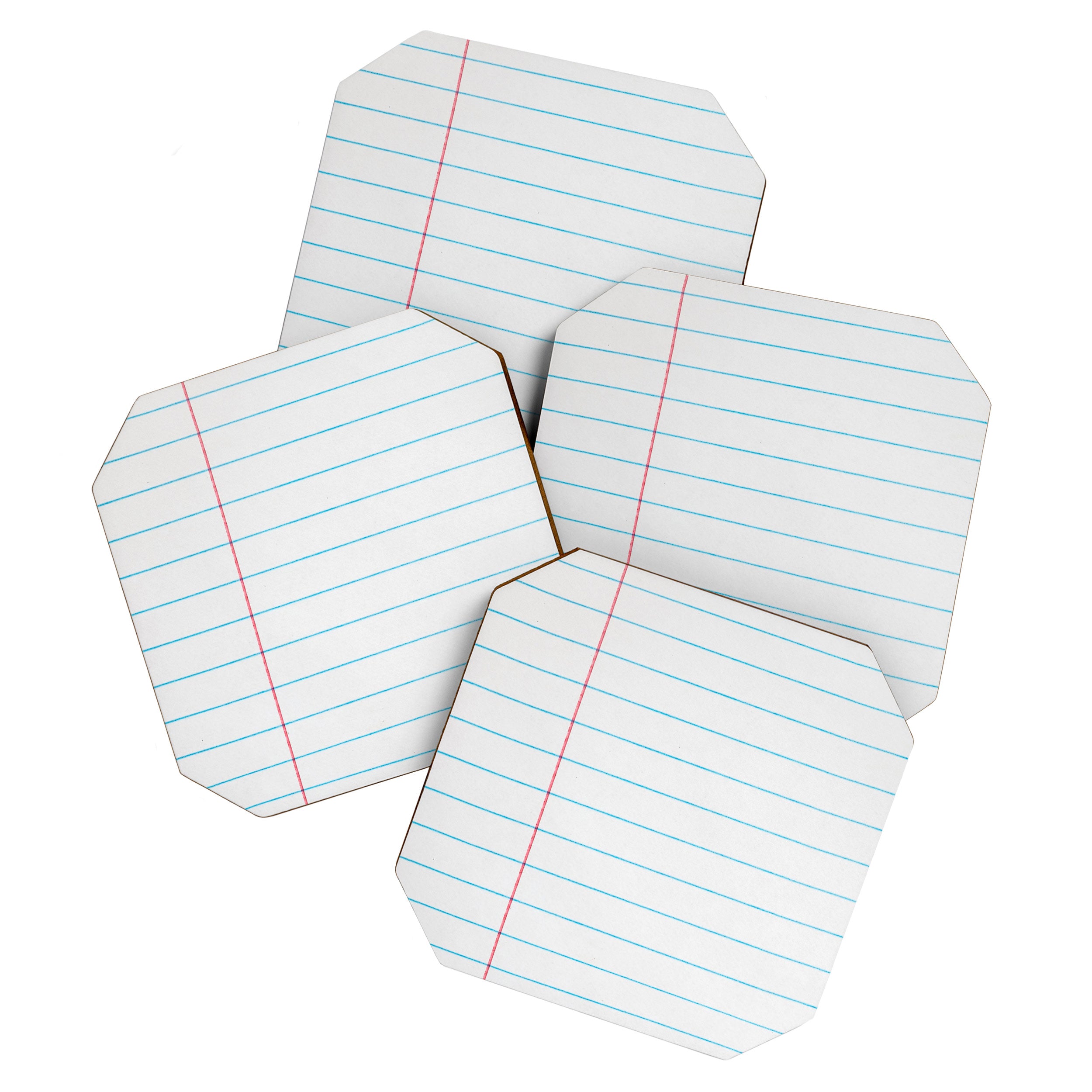 lined paper Coaster Gallery Image 1