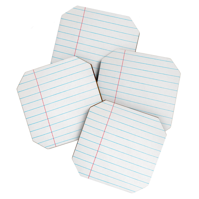lined paper Coaster Gallery Image 1