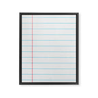 lined paper Framed Canvas Print Gallery Image 8