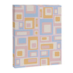 mid century mod squares pastel beach palette Canvas Print Gallery Image 8