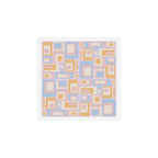 mid century mod squares pastel beach palette Art Print Gallery Image 1