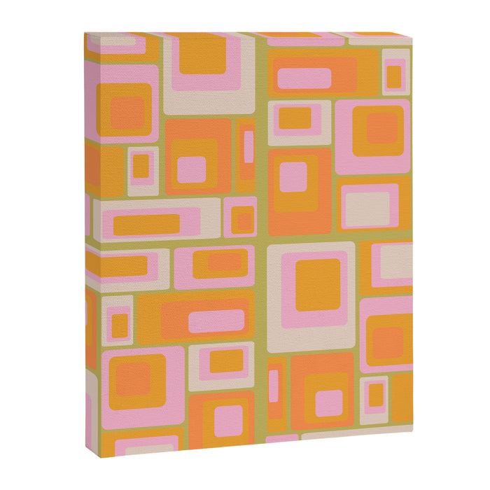 midcentury mod squares 70s tv set palette Canvas Print Gallery Image 1