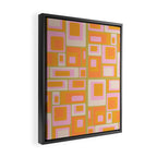 midcentury mod squares 70s tv set palette Framed Canvas Print Gallery Image 2