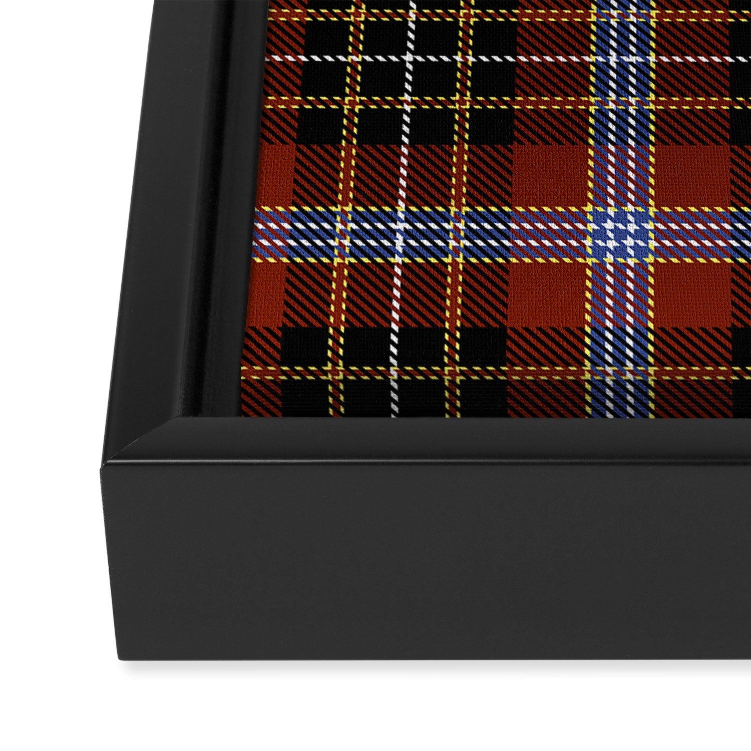midge's tartan 4 Framed Canvas Print Gallery Image 3